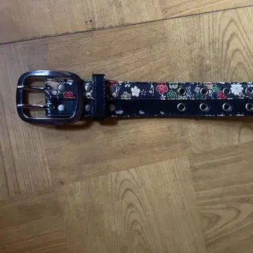 자수 꽃무늬 디자인 벨트