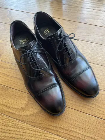 TAKEO KIKUCHI 브라운 가죽 신발