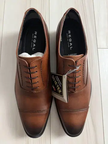 새상품 REGAL GORE-TEX 브라운 신발 가죽 신발 25.5cm