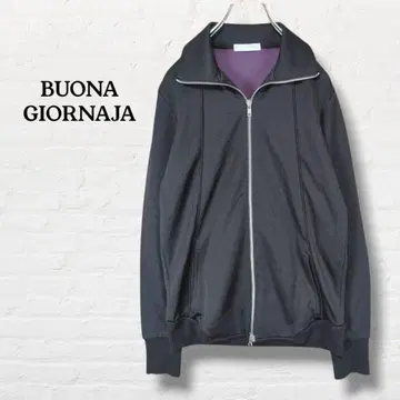 BUONA GIORNAJA 긴팔 지퍼 저지 [M] 블랙
