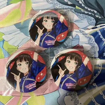 Aqours finale 캔뱃지 쿠로사와 다이아 3개
