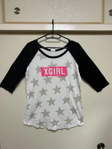 엑스걸 XGIRL 스타 올 패턴 5부 티셔츠 [사이즈 2]
