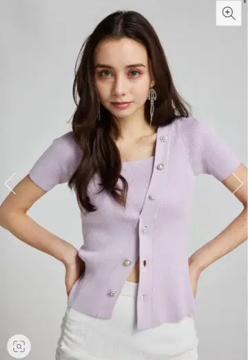 rienda 비대칭 비쥬 Knit TOP