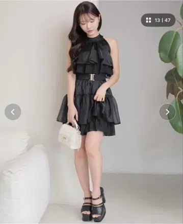 LIPSERVICE 볼륨 티어드 아메슬리 튜닉