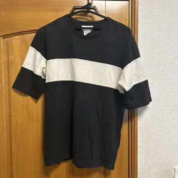 아녜스베 싱글 스티치 보더 반팔 티셔츠 90s