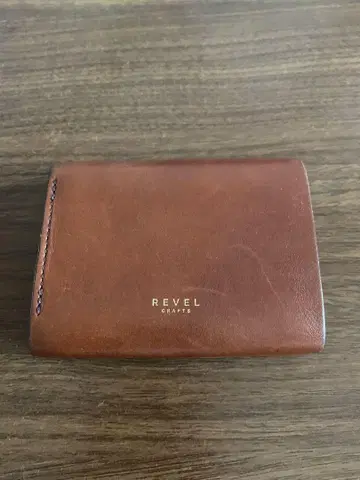 REVEL CRAFTS 레벨 크라프트 미니 반지갑 2.5단 가죽 지갑