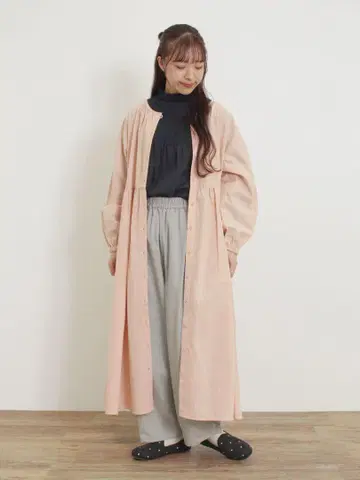 사만사 모스모스 SM2 핑크 긴팔 롱 셔츠 원피스 2Way