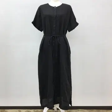 SHIPS 블랙 반팔 셔츠 원피스 롱 원피스