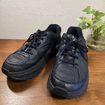 호카오네오네 BONDI LTR WIDE 블랙 28cm 천연 가죽
