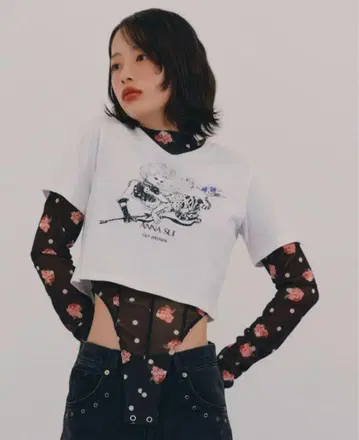 [ LILY BROWN x ANNA SUI ] 머메이드 티셔츠