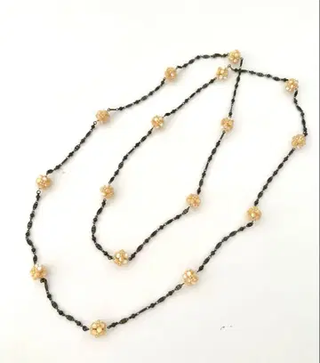 재가격 인하 핸드메이드 비즈 롱 목걸이