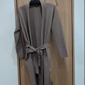 UNIQLO 롱 가디건 브라운