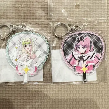 너와 아이돌 프리큐어전 부채형 키링 큐어즈큔 큐어키스