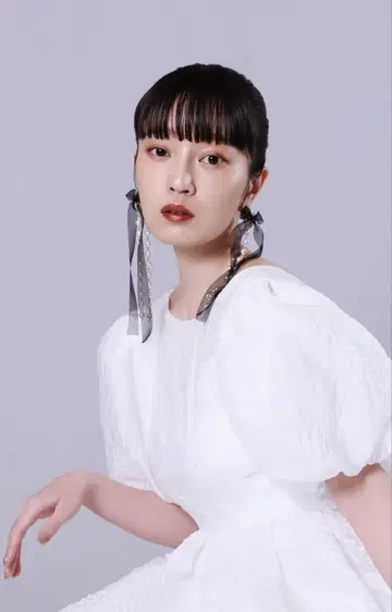 TEEENU 귀걸이 [ K-4 black ]