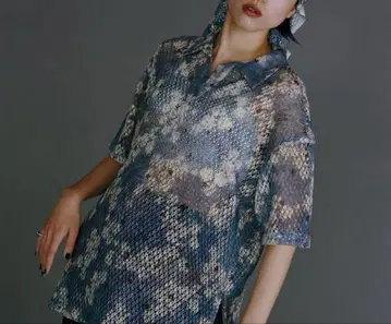 KEITAMARUYAMA x AMERI BLUR FLOWER TOP