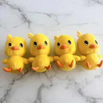 치킨 라면 병아리 봉제 인형 병아리 동물 4개 세트