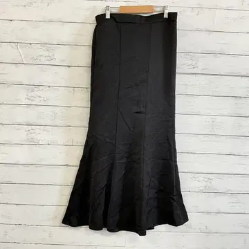 FLASH BLUE 블랙 롱 머메이드 스커트 L 슬림 예쁨