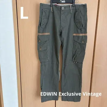 EDWIN Exclusive Vintage 카고 팬츠 올리브 그린