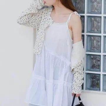 카스타네 인도 면 티어드 튜닉