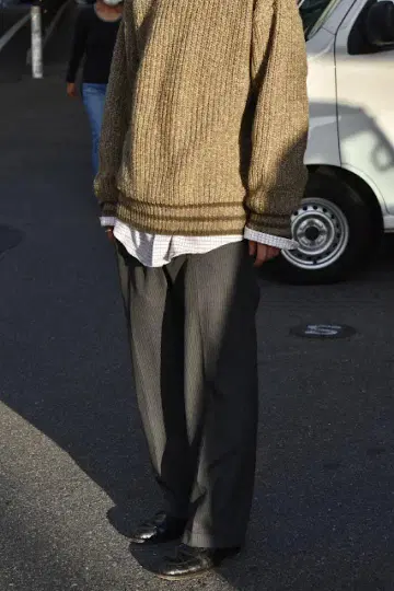 70-80'S FLAT FRONT STRIPE SLACKS