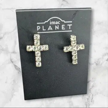 imac PLANET 크로스형 스터드 귀걸이