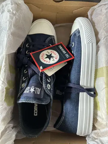 CONVERSE ALL STAR 네이비 데님 스니커즈