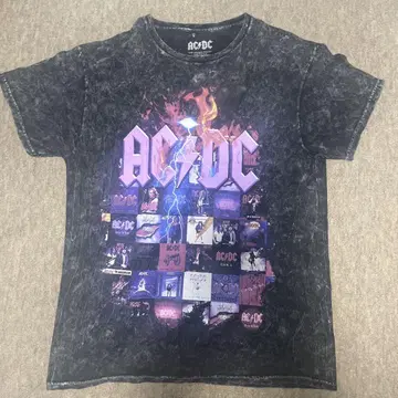 AC/DC 그래픽 프린트 티셔츠 M