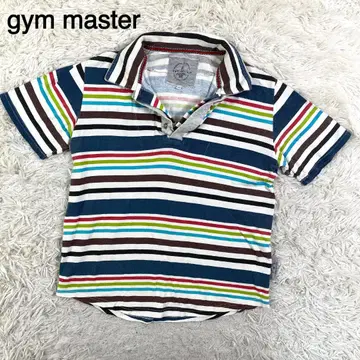 gym master 보더 무늬 피케 셔츠