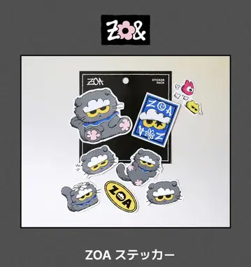 ZO&FRIENDS 팝업 ZOA 스티커 g-dragon