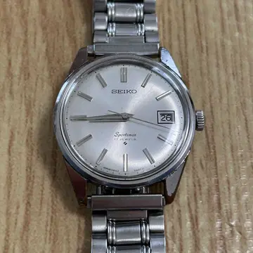 SEIKO Sportsman 수동 와인딩 시계 실버