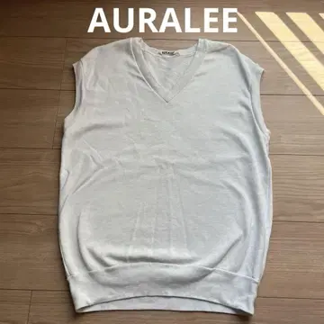 AURALEE 오라리 코튼 스웨트 베스트