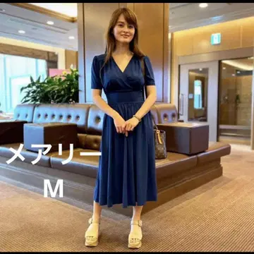 시네마틱 메어리 원피스 M사이즈 네이비 모토 스즈키 사