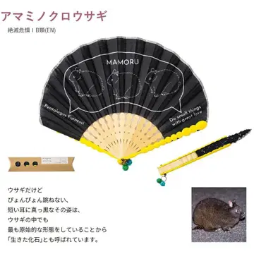 미사용 새상품 katokoa mamoru 아마미노크로우사키 부채