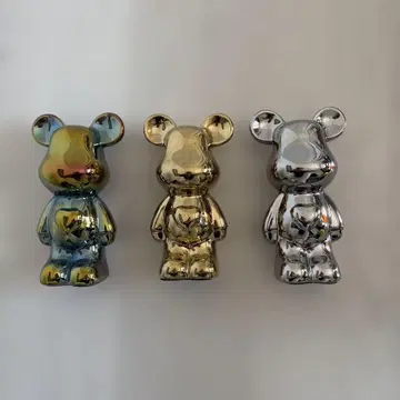 베어브릭 3체 세트 광택 마감