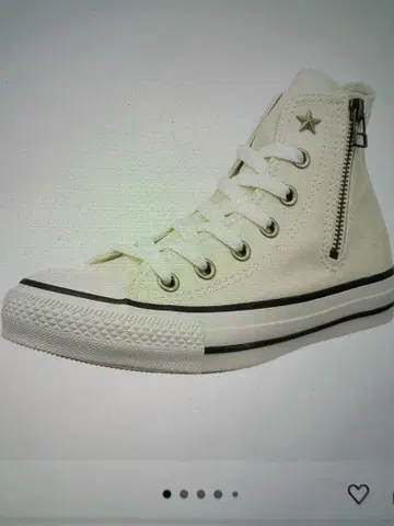 ALL STAR 화이트 하이컷 스니커즈