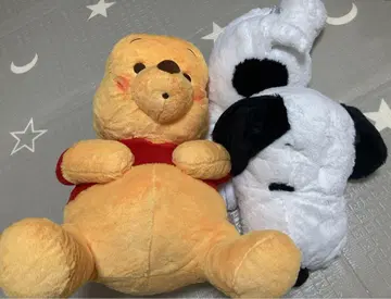 푸우와 스누피 봉제 인형 2세트