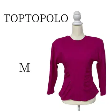 새상품 TOPTOPOLO 탑토포로 핑크 긴팔 티셔츠 M