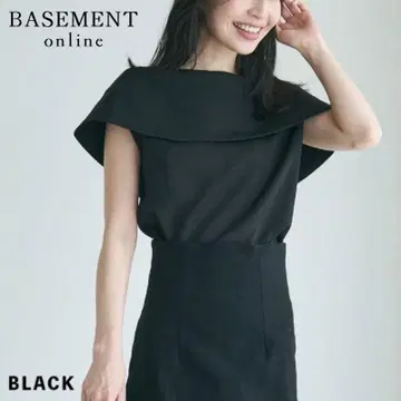 BASEMENT online 베이스먼트온라인 케이프 블라우스 워셔블