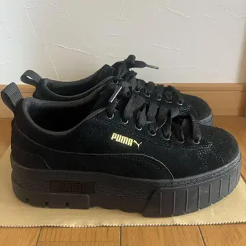 [1회 착용] PUMA 메이즈 스니커즈 통굽 23.5cm 스웨이드