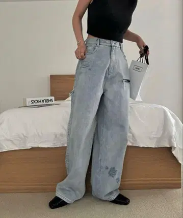 WILLFULLY loosedistressedeffectdenim PT