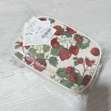 메종 드 플뢰르 딸기 무늬 고블랑 숄더백 택 포함 새상품