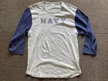 waste twice 베이스볼 티셔츠 일본제 NAVY