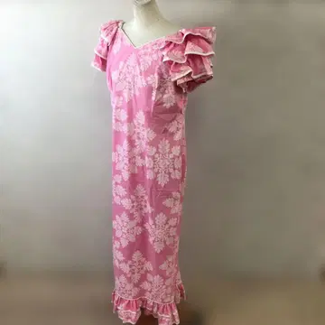 8.18 h719 CCCFASHIONS M 알로하 훌라 댄스 원피스