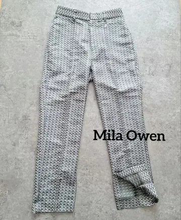 MILA OWEN 미라 오웬 자카드 팬츠 미사용 새상품 사이즈 1