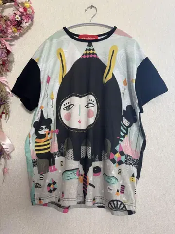 ankoROCK 아트 프린트 T셔츠