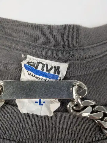 NIRVANA 스마일 티셔츠 1992년제 그레이
