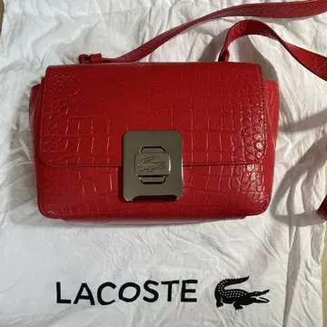 LACOSTE 레드 숄더백