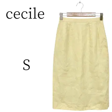 새상품급 cecile 세실 노랑 타이트 스커트 S
