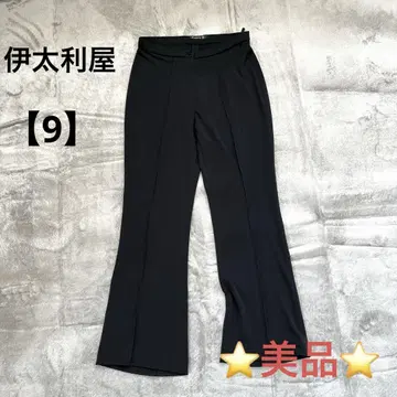 a1073 새상품급 이타리야 [9] 배기 팬츠 스트레치 찰랑찰랑 무지