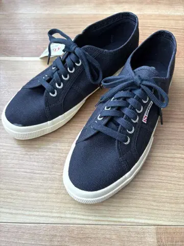 [미사용] 스페르가 SUPERGA 캔버스 스니커즈 42 네이비